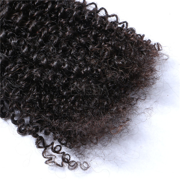 Kinky curl sew in hair weave LJ203